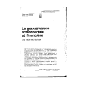 La gouvernance actionnariale et financière : Une méprise théorique | Gomez, Pierre-Yves (1960-....)