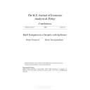 R&D Delegation in a Duopoly with Spillovers | Versaevel, Bruno (19..-....)