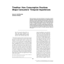 Timeflow: How Consumption Practices Shape Consumers' Temporal Experiences | WOERMANN, Niklas