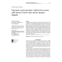 Top-level communication : behind the scenes with famous French spin doctor Jacques Seguela | Haag, Christophe (1979-....)