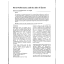 Firm Performance and the Axis of Errors | Powell, Thomas C.
