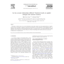 "Are key account relationships different? Empirical results on supplier strategies and customer reactions" | Pardo, Catherine (19..-....)