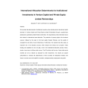 International Allocation Determinants of Institutional Investments in Venture Capital and Private Equity Limited Partnerships | Groh, Alexander (19..-....)