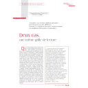 Deux cas, une même grille de lecture | Bouchard, Véronique (19..-....)