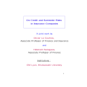 On Surrender Risk and the Default of Insurance Companies | Le Courtois, Olivier (1975-....)