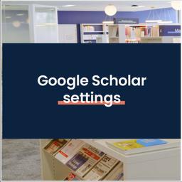 Google Scholar : set a library link | 